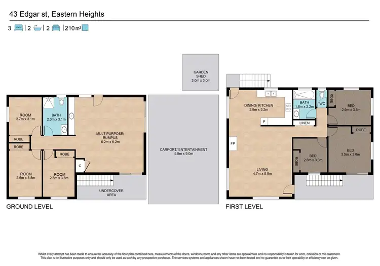 Floorplan of Homely house listing, 43 Edgar Street, Eastern Heights QLD 4305