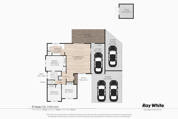 Floorplan of Homely house listing, 9 Isaac Court, Hillcrest QLD 4118