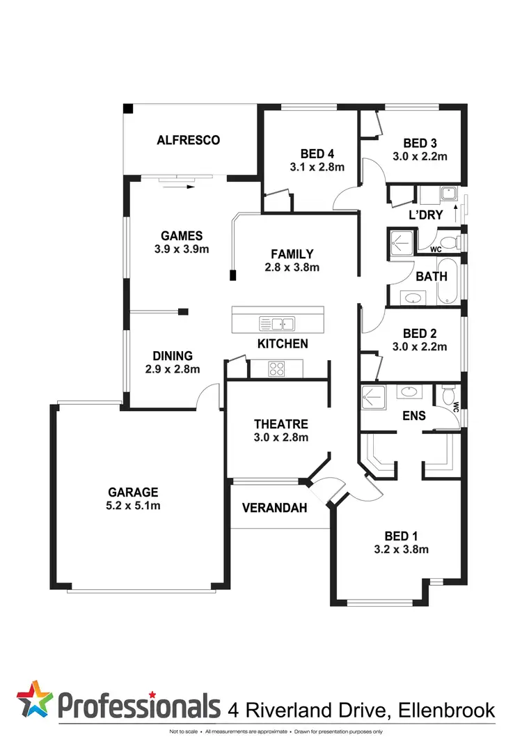 Floorplan of Homely house listing, 4 Riverland Drive, Ellenbrook WA 6069