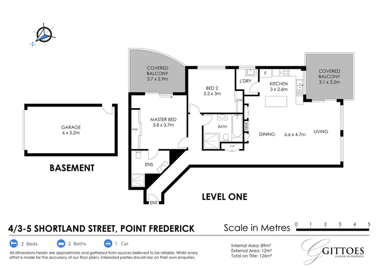 Floorplan of Homely apartment listing, 4/3-5 Shortland Street, Point Frederick NSW 2250
