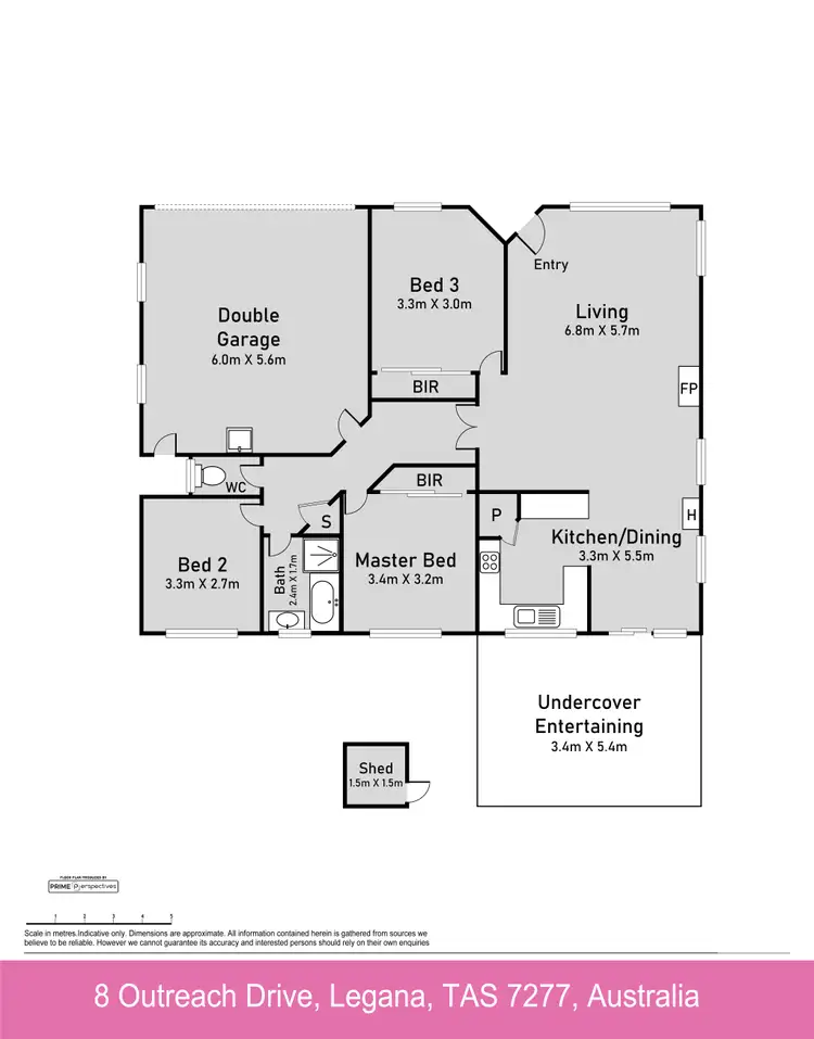 Floorplan of Homely house listing, 8 Outreach Drive, Legana TAS 7277