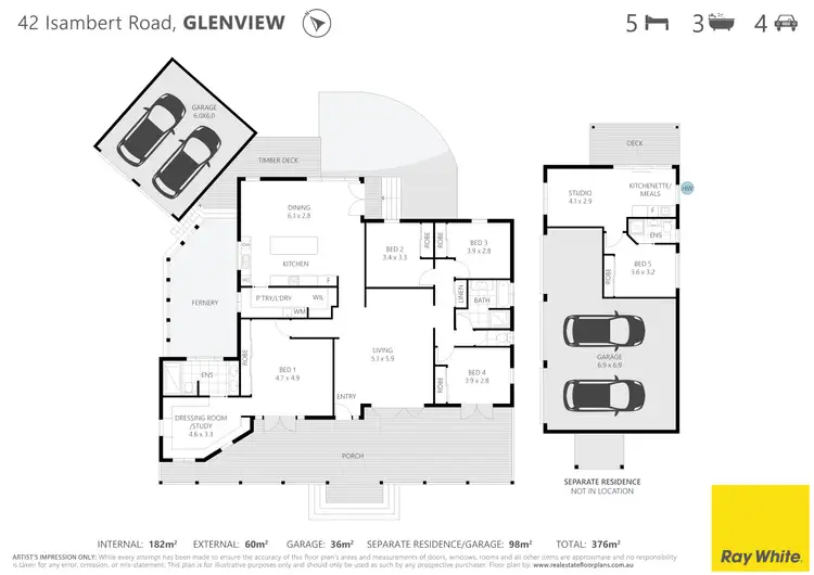 Floorplan of Homely house listing, 42 Isambert Road, Glenview QLD 4553