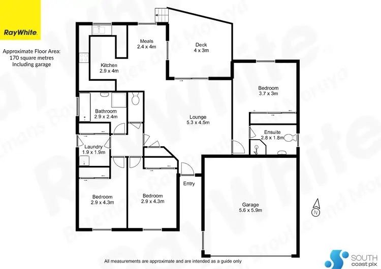 Floorplan of Homely house listing, 1A Crest Crescent, Moruya Heads NSW 2537