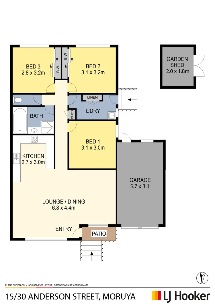 Floorplan of Homely unit listing, 15/30 Anderson Street, Moruya NSW 2537