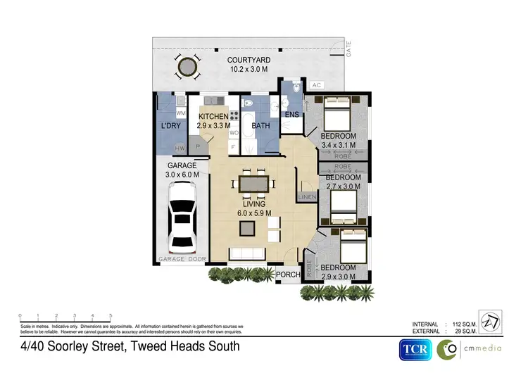 Floorplan of Homely villa listing, 4/40-42 Soorley Street, Tweed Heads South NSW 2486