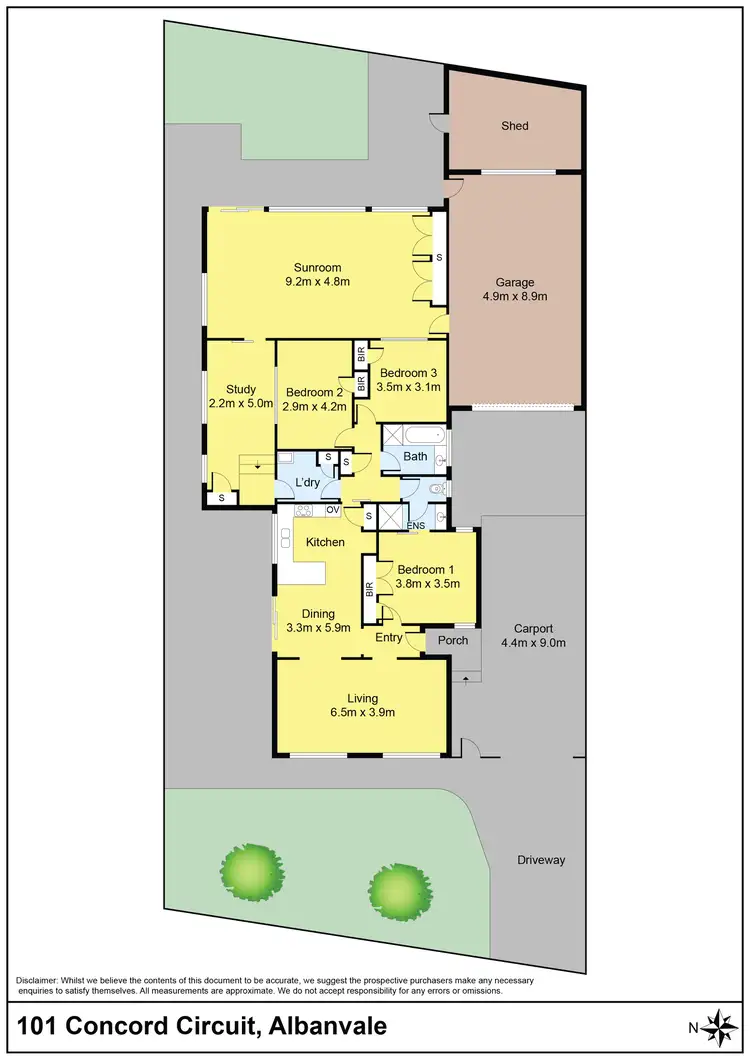 Floorplan of Homely house listing, 101 Concord Circuit, Albanvale VIC 3021