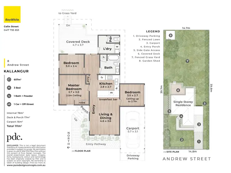 Floorplan of Homely house listing, 8 Andrew Street, Kallangur QLD 4503