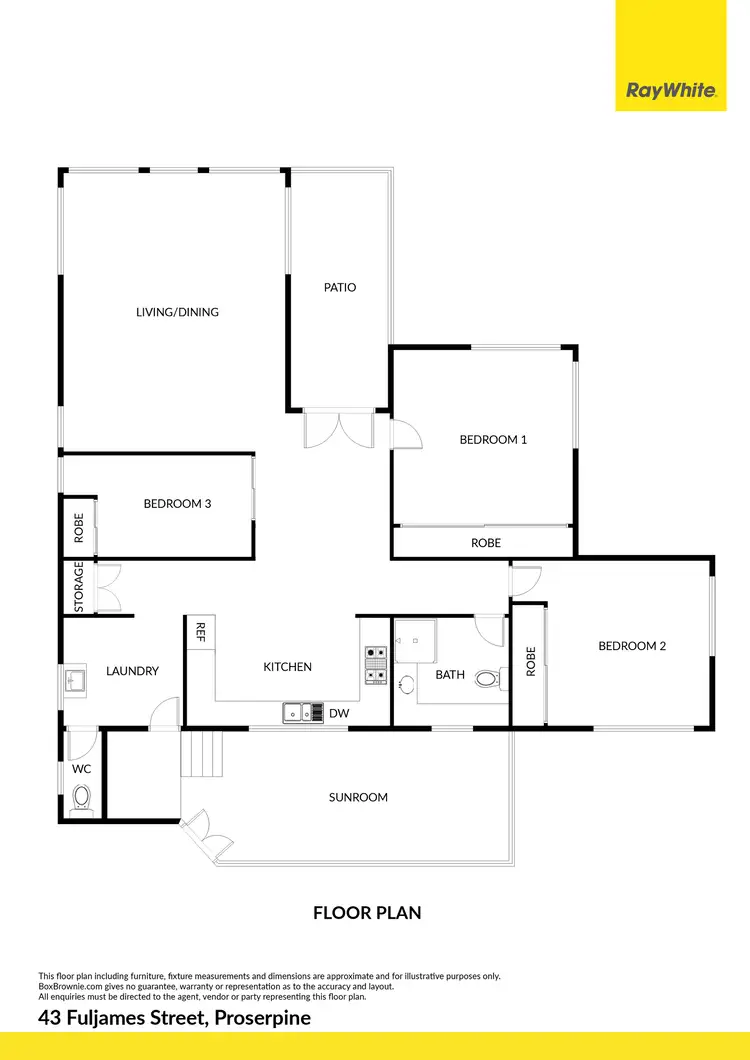 Floorplan of Homely house listing, 43 Fuljames Street, Proserpine QLD 4800