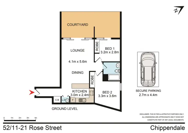 Floorplan of Homely unit listing, 52/11-21 Rose Street, Chippendale NSW 2008