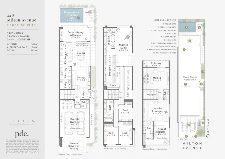 Floorplan of Homely house listing, 24B Milton Avenue, Paradise Point QLD 4216