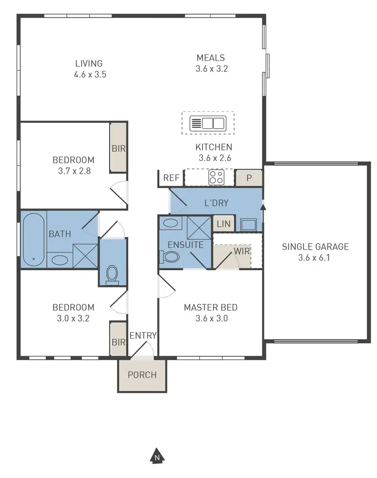 Floorplan of Homely house listing, 20 Pinrush Road, Brookfield VIC 3338