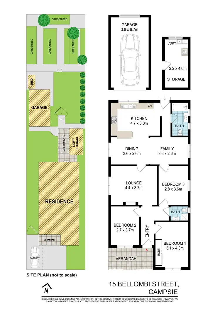 Floorplan of Homely house listing, 15 Bellombi Street, Campsie NSW 2194
