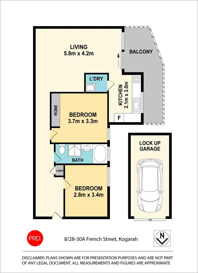 Floorplan of Homely apartment listing, 8/28-30A French Street, Kogarah NSW 2217