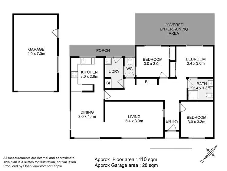 Floorplan of Homely house listing, 65 Wentworth Street, Bellerive TAS 7018