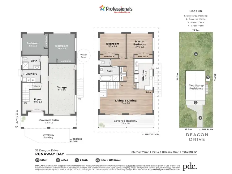 Floorplan of Homely house listing, 35 Deagon Drive, Runaway Bay QLD 4216