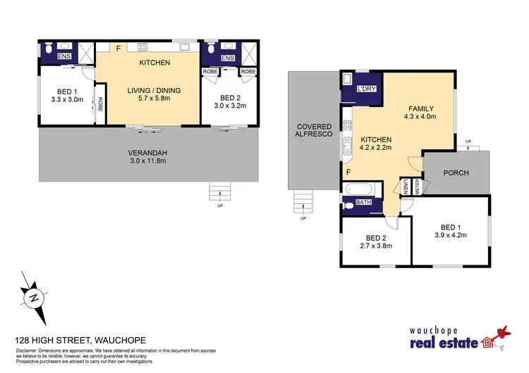Floorplan of Homely house listing, 128 & 128a High Street, Wauchope NSW 2446