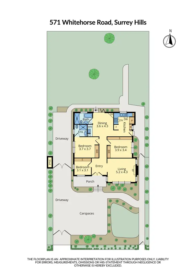 Floorplan of Homely house listing, 571 Whitehorse Road, Surrey Hills VIC 3127