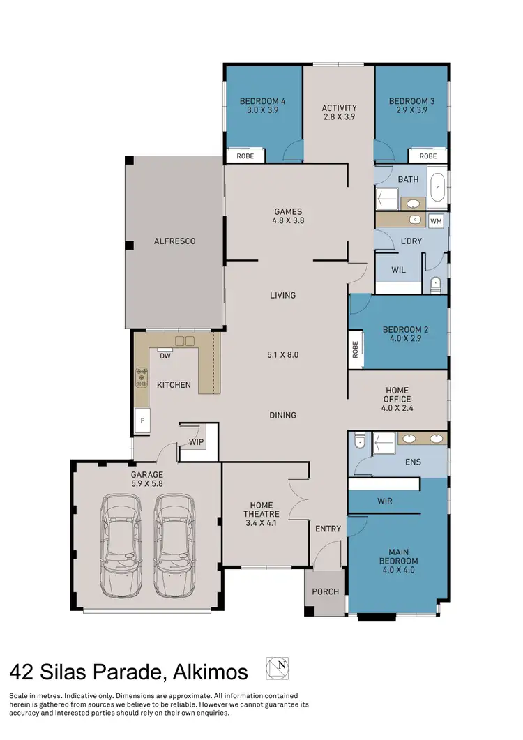 Floorplan of Homely house listing, 42 Silas Parade, Alkimos WA 6038