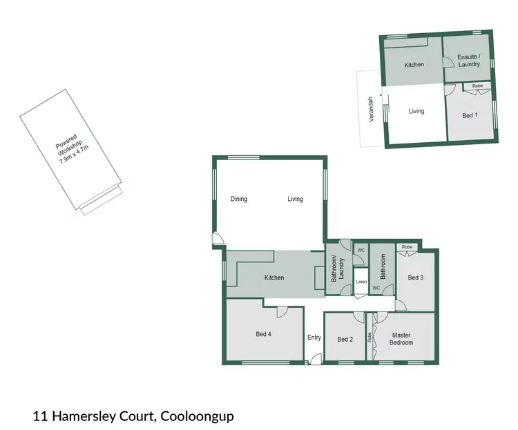 Floorplan of Homely house listing, 11 Hamersley Court, Cooloongup WA 6168