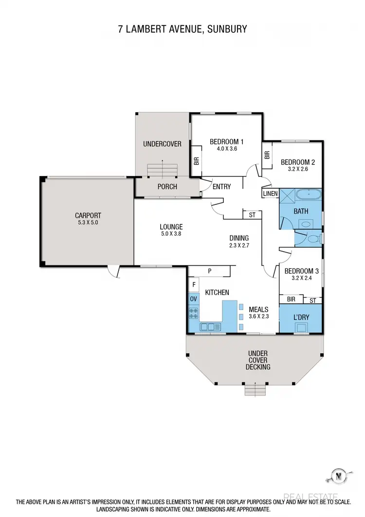 Floorplan of Homely house listing, 7 Lambert Avenue, Sunbury VIC 3429