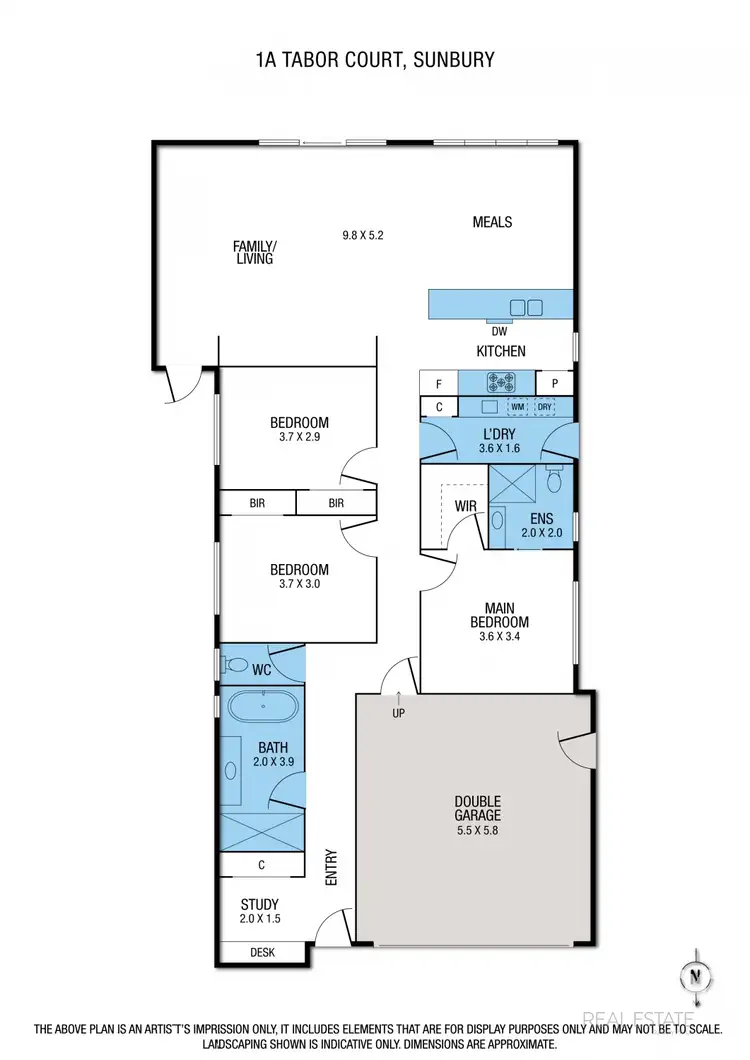 Floorplan of Homely house listing, 1A Tabor Court, Sunbury VIC 3429