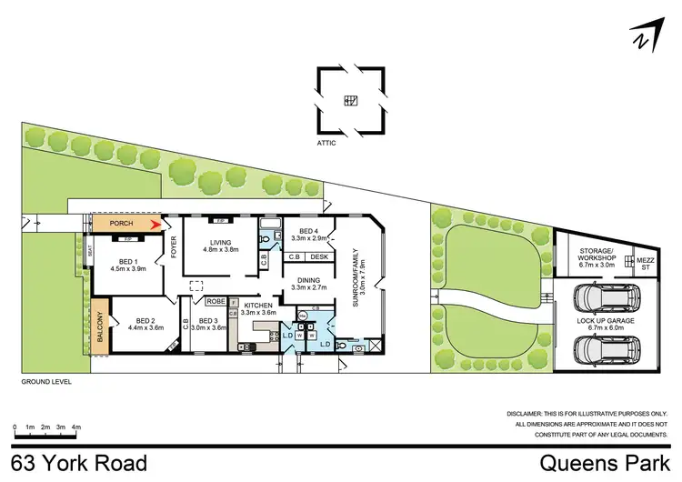 Floorplan of Homely house listing, 63 York Road, Queens Park NSW 2022