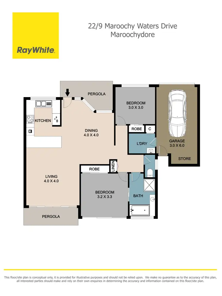 Floorplan of Homely unit listing, 22/9 Maroochy Waters Drive, Maroochydore QLD 4558