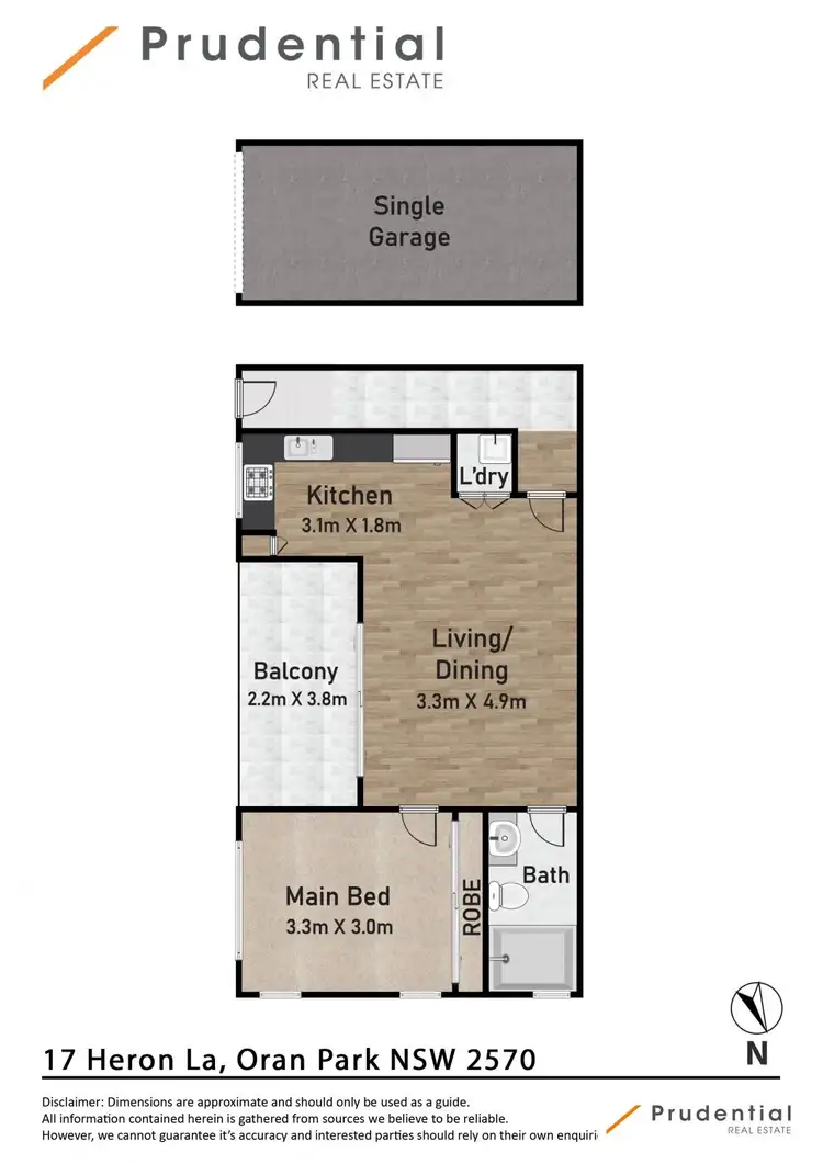 Floorplan of Homely unit listing, 17 Heron Lane, Oran Park NSW 2570