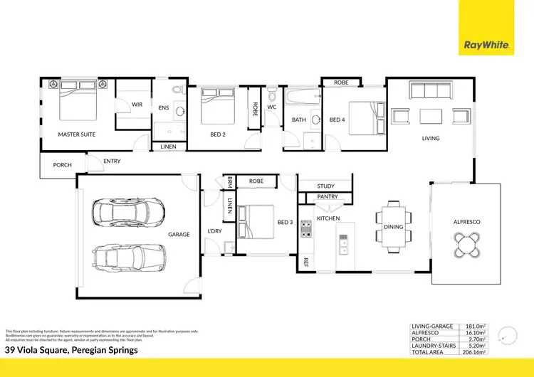 Floorplan of Homely house listing, 39 Viola Square, Peregian Springs QLD 4573