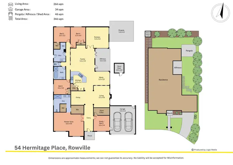 Floorplan of Homely house listing, 54 Hermitage Place, Rowville VIC 3178