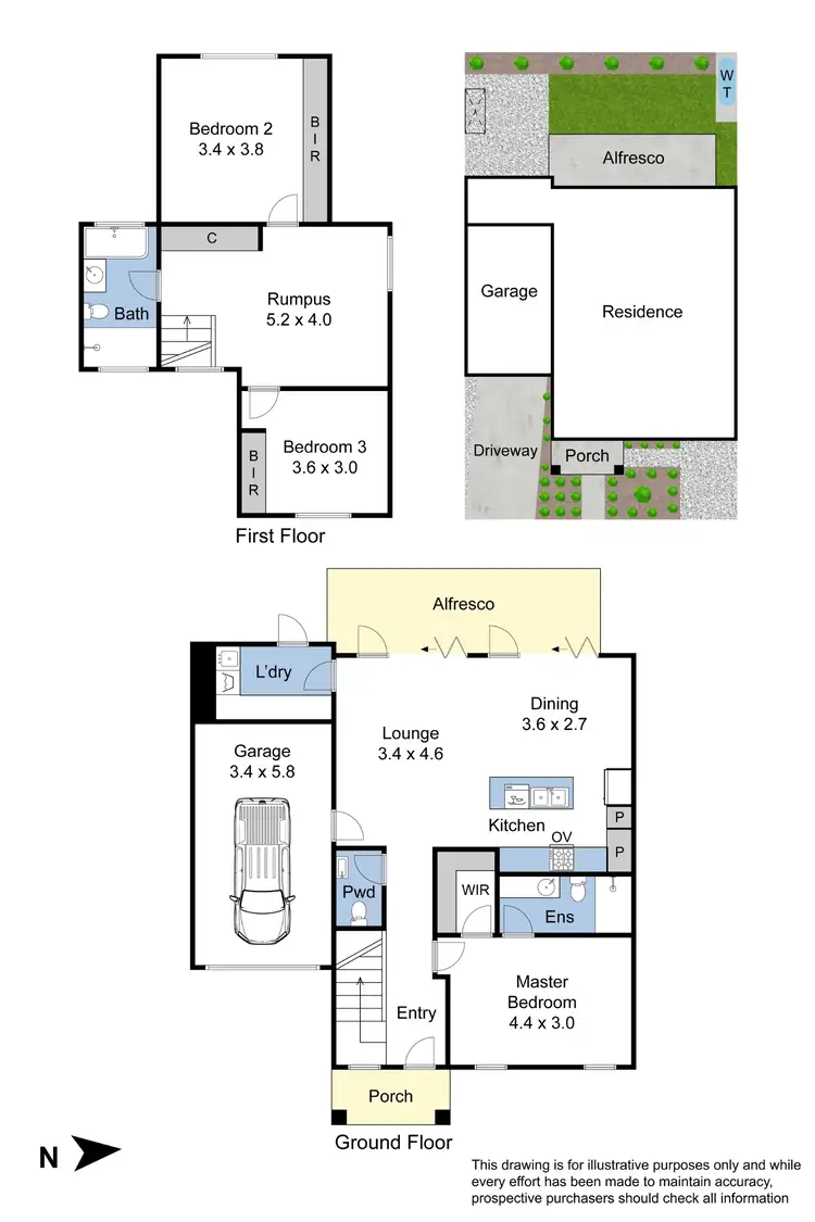 Floorplan of Homely townhouse listing, 33A Crocus Crescent, Glen Waverley VIC 3150