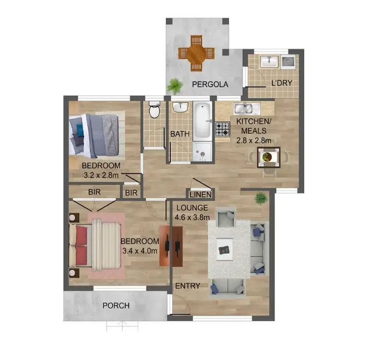 Floorplan of Homely unit listing, 5/62 Pine Street, Reservoir VIC 3073
