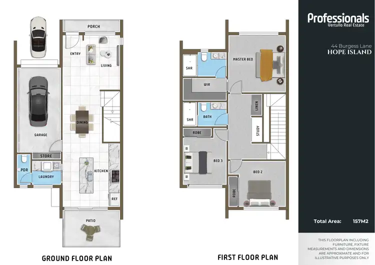 Floorplan of Homely townhouse listing, 44 Burgess Lane, Hope Island QLD 4212