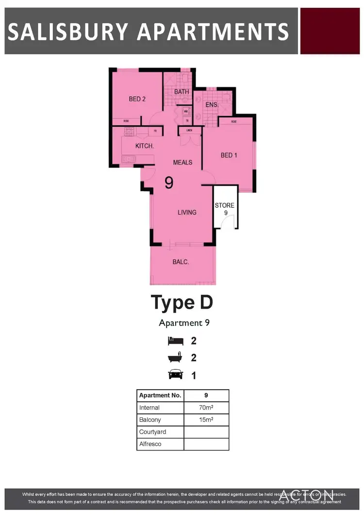 Floorplan of Homely apartment listing, 9/5 Salisbury Road, Rivervale WA 6103