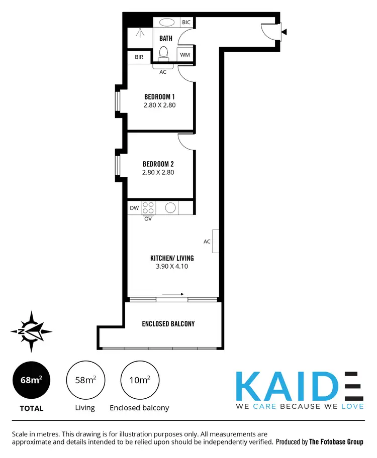 Floorplan of Homely apartment listing, 206/10 Balfours Way, Adelaide SA 5000