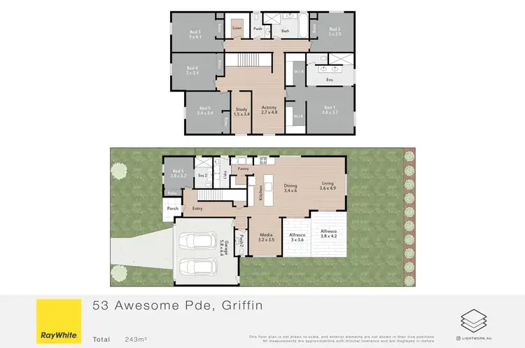 Floorplan of Homely house listing, 53 Awesome Parade, Griffin QLD 4503