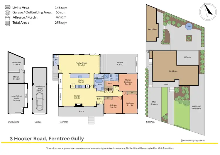Floorplan of Homely house listing, 3 Hooker Road, Ferntree Gully VIC 3156