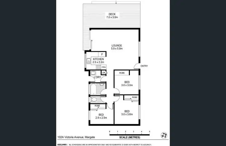 Floorplan of Homely house listing, 102A Victoria Avenue, Margate QLD 4019