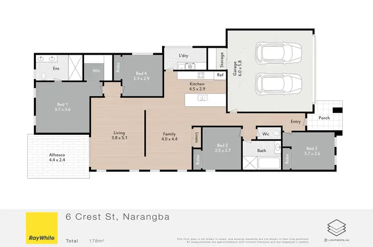 Floorplan of Homely house listing, 6 Crest Street, Narangba QLD 4504