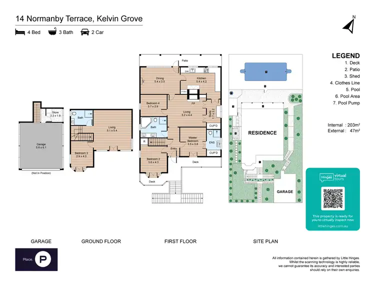 Floorplan of Homely house listing, 14 Normanby Terrace, Kelvin Grove QLD 4059