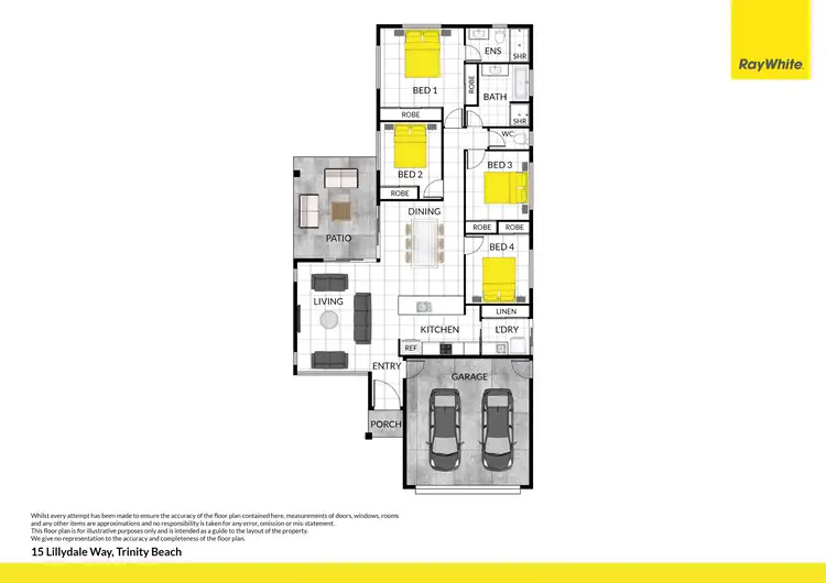 Floorplan of Homely house listing, 15 Lillydale Way, Trinity Beach QLD 4879