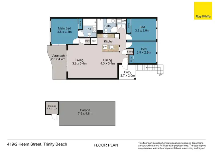 Floorplan of Homely unit listing, 419/2 Keem Street, Trinity Beach QLD 4879