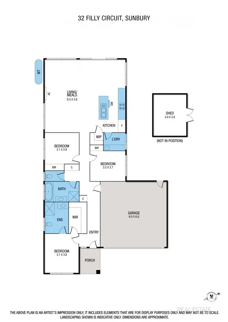Floorplan of Homely house listing, 32 Filly Circuit, Sunbury VIC 3429