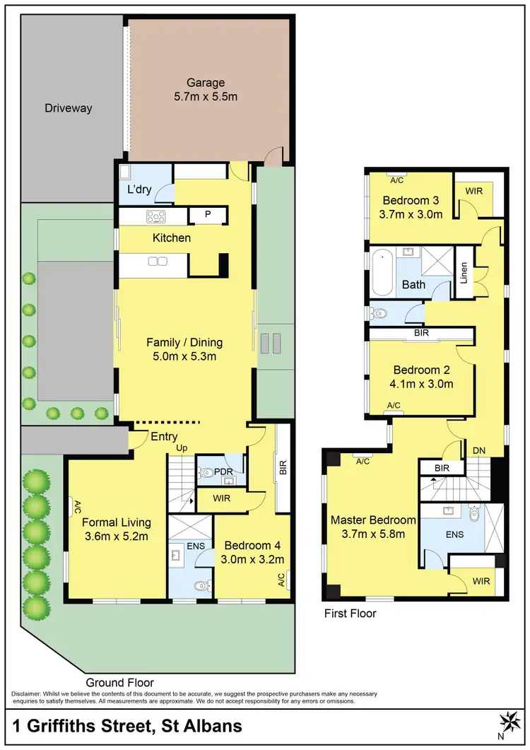 Floorplan of Homely house listing, 1 Griffiths Street, St Albans VIC 3021