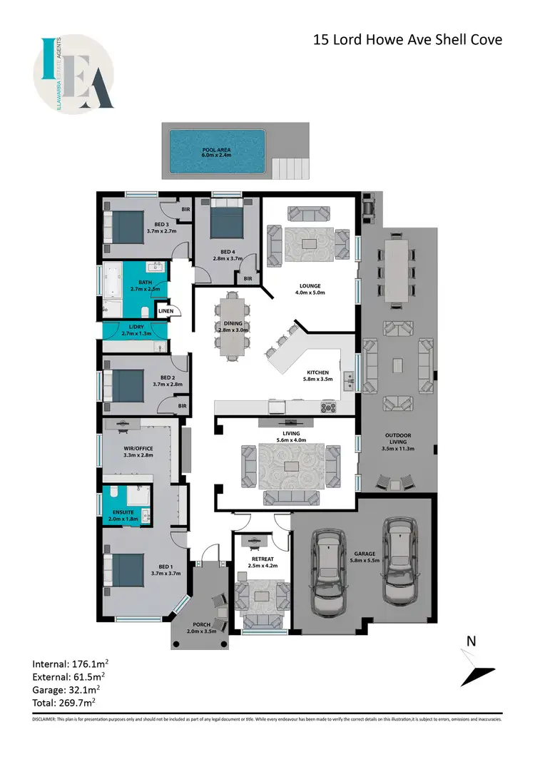 Floorplan of Homely house listing, 15 Lord Howe Avenue, Shell Cove NSW 2529