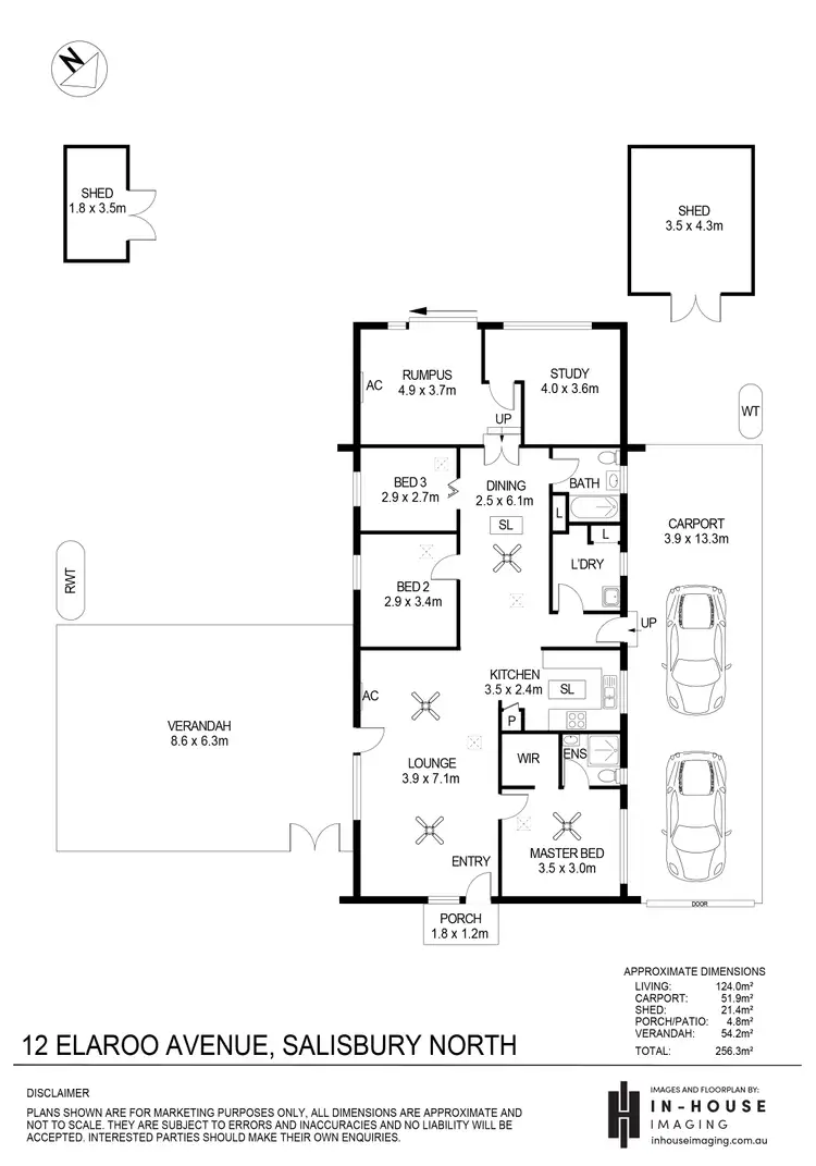 Floorplan of Homely house listing, 12 Elaroo Avenue, Salisbury North SA 5108