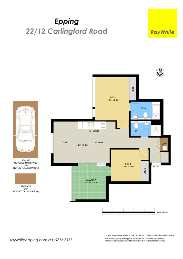 Floorplan of Homely apartment listing, 22/12 Carlingford Road, Epping NSW 2121