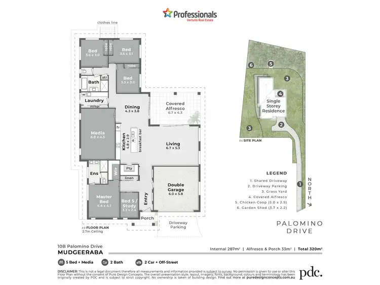 Floorplan of Homely house listing, 10B Palomino Drive, Mudgeeraba QLD 4213