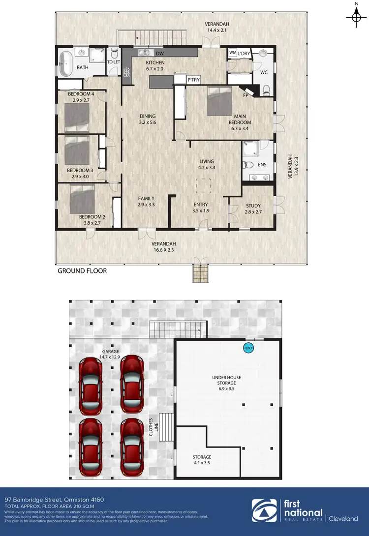 Floorplan of Homely house listing, 97 Bainbridge Street, Ormiston QLD 4160