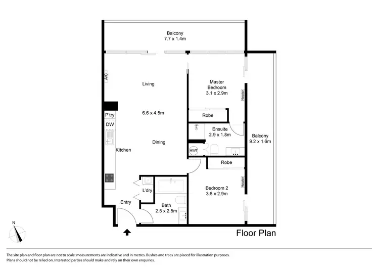 Floorplan of Homely apartment listing, 28/2 Samada Street, Notting Hill VIC 3168